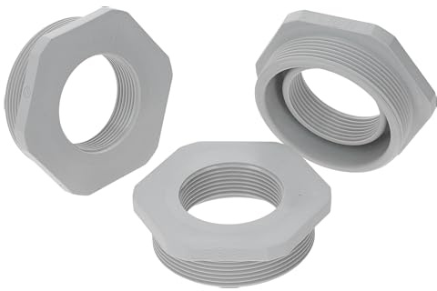 Kalitec G6503200 Riduzione M50/M32 Plastica Grigio Chiaro I Riduttore Pressacavo esagonale I M32 Filettatura interna I M50 Filettatura esterna I IP68