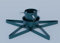 Star Shaped Real Christmas Tree Stand with 0.9L Water Reservoir for Live Fir and Pine Trees, Stable Metal Xmas Tree Holder Base Adjustable Trunk Support Fits Trees Up To 2.3M Tall Green