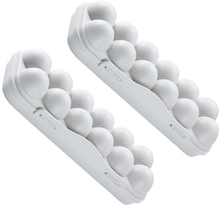 UKCOCO 2pièces Boîte De Rangement à Empilable Conteneur De Stockage Antidérapant Pour Réfrigérateur Pratique Et Pour Maison Et Camping