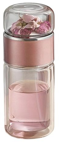 Bouteille Avec Infuseur À Thé - 280/350/420 Ml Tasse À Thé Isotherme, Double Couche | Infuseur À Thé Portable Anti-Fuite | Bouteille De Thé De Séparation De Thé Et D'eau | Pour Thé Chaud/froid, Maison