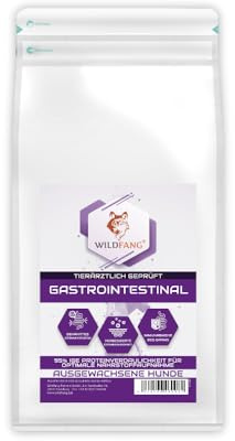 Wildfang® VetLine spannmålsfritt torrfoder hund – Hypoallergent gastrointestinal hundfoder, dietfoder för känslig matsmältning, skonsam digestionsformel för hundar, 1,5 kg