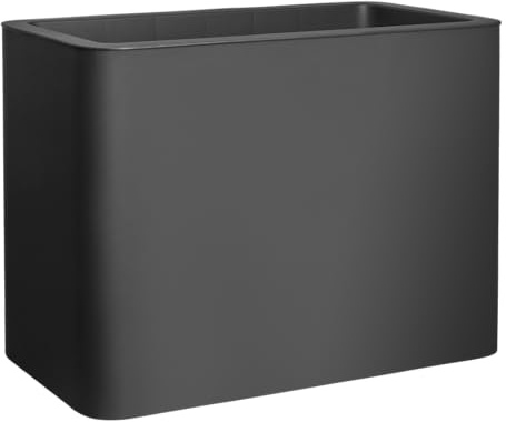FLORUS Jive Terrasse Hoch 80cm - Übertopf für Außen - 100% Recyceltem Kunststoff – L39 x W78 x H60.2 - Grau/Anthrazit