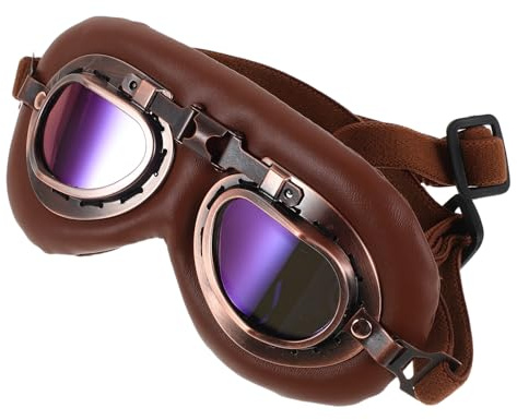 BESPORTBLE Gafas de Sol para Perros Pequeños Impermeables con Correa Ajustable, Protección Solar y Antiviento, Lentes de Colores para Caminatas y Uso Diario, Accesorio Ligero y Plegable