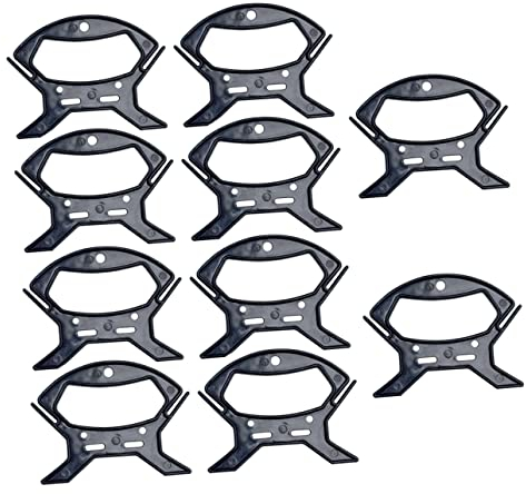 Supvox Rouleau de rangement de câble – Lot de 10 Enrouleurs de cordon multifonctionnels pour organiser les câbles et le stockage de filament 12 cm x 9 cm Plastique de haute qualité