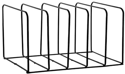 Sharplace Trieur de fichiers à 5 fentes, porte-revues, support décoratif multifonction, fournitures de bureau, organisateur pour dossiers de maison, décoration, noir