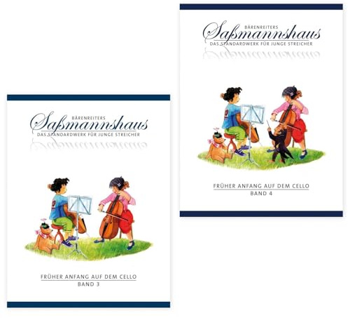 Tidig början på cello, volym 3 och volym 4 ISMN 9790006536566 9790006536573 – Egon Saßmannshaus – + Soundman® Kolofonium för Celli 36 g (startset)
