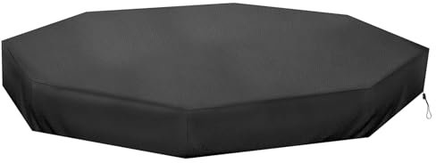 Sandkastenabdeckung 213 x 198 x 22,9 cm achteckige Sandkastenabdeckung wasserdicht staubdicht Ersatz-Sandkastenabdeckung mit Kordelzug für den Außenbereich achteckige Sandkastenabdeckung wasserdichter