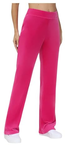Juicy Couture Women's Bling Velour Track Pants (US, Alpha, Large, Regular, Regular, Free Love)