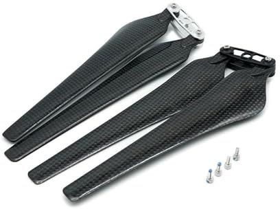 FDMOZRE para dron con cámara, hexacóptero, cuadricóptero de Bricolaje, dji e1200, Pala Fibra Carbono 17 Pulgadas y 1760 para hélice Plegable(1760 (18mm Adapter))