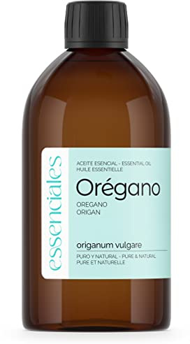 Essenciales - Aceite Esencial de Orégano BIO, 100% Puro y Ecológico, 500 ml | Aceite Esencial Origanum Vulgare