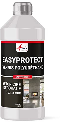 ARCANE INDUSTRIES Vernis, béton, décoratif, Sol, Mur, polyuréthane, PU : Easyprotect - 2 m² - Mate