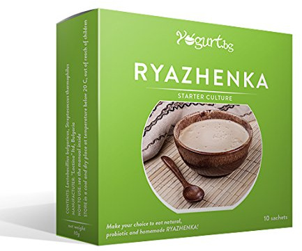 Ryazhenka - Baked Milk- Starter Culture, Probiotic, Organic pack of 5 sachets