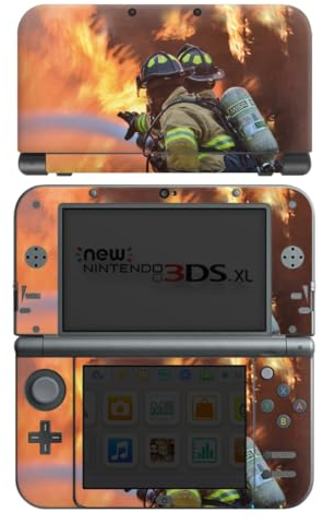 DeinDesign Skin kompatibel mit Nintendo New 3DS XL Folie Sticker Feuerwehr Feuer Feuerwehrmann