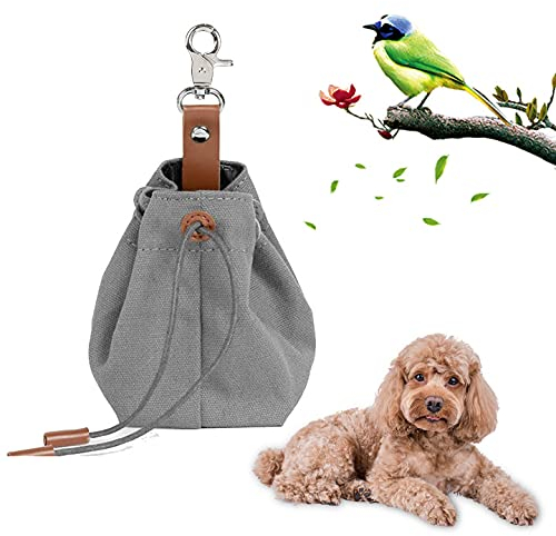 DAWRIS Leckerli-Beutel für Hunde, Hunde Futterbeutel,Schrumpftaschen Design mit Clip Schnalle, Futtertasche leckerli Beutel für Hundetraining und Ausbildung