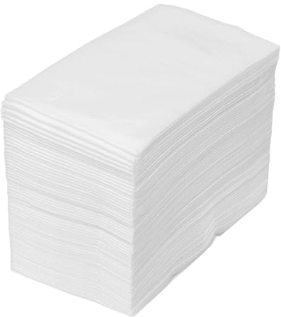 Enpack Servietten - 2-lagig - 250 Stück - 1/8 Falz - 33x33 cm - weiß - Zellstoff - Papierservietten - Mundabwischtuch - Napkins - Tissue - Bistro - Gastro - Geburtstag - Partyzubehör