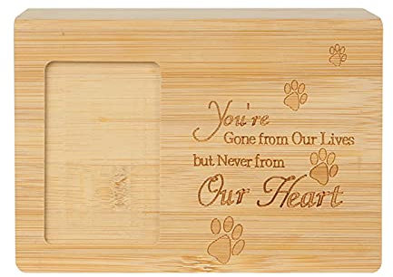 Tongdejing Caja de cremación para urna para mascotas, con marco de fotos, ataúd de madera para perros o gatos, cenizas, urnas de cremación para mascotas, caja de memoria para gatos o perros (tipo C)
