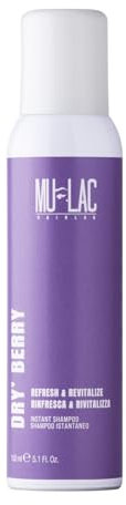 MULAC | DRY'BERRY10 - Shampoo Secco Volumizzate con Olio di Moringa ad Azione Purificante e Anti Inquinamento, 150ml