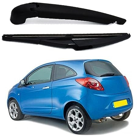 MhaRt Heckwischerarm Heckscheibenwischer für Ford Ka MK2 Fließheck 2008-2014, Hinterer Scheibenwischerarm und Blatt Set Gummi Reinigungsfenster Ersatzteile