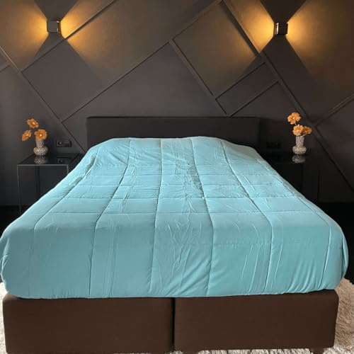 Zelesta Easybed Bettdecke 200x200 4 Jahreszeiten - Bettwäsche winterdecke und Sommer-Bettdecke warm Duvet - Waschbare bettdecke ohne Bezug - Anti-Allergene Steppdecke