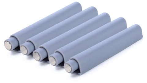 5 st tryck för att öppna systemdämpare buffert, plast beröringsspärr med magnetisk för skåp skåp dörrmöbler (magnetiskt huvud)