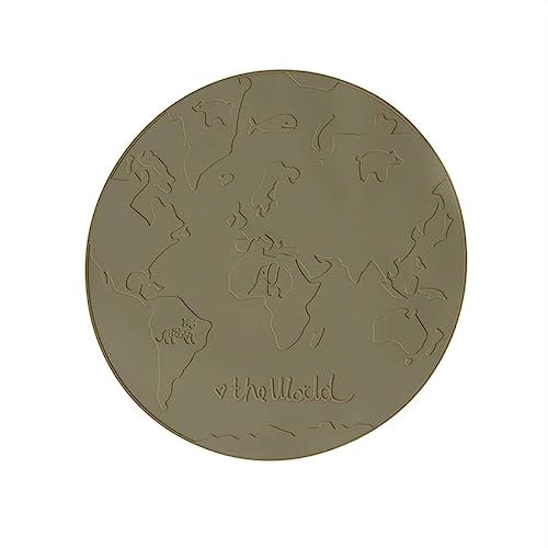 Tischset grün aus Silikon Ø39xH0,2cm