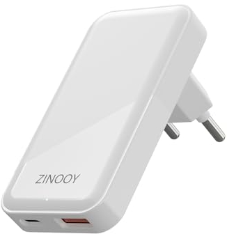 Zinooy Chargeur USB C, 20W Prise Secteur USB‑C pour iPhone 16/16 Pro/16 Pro Max 15/15 Pro/15 Pro Max/14/13/12/SE, Chargeur Rapide Plat pour Samsung Galaxy S24 S23 S22 S21, Huawei, Xiaomi