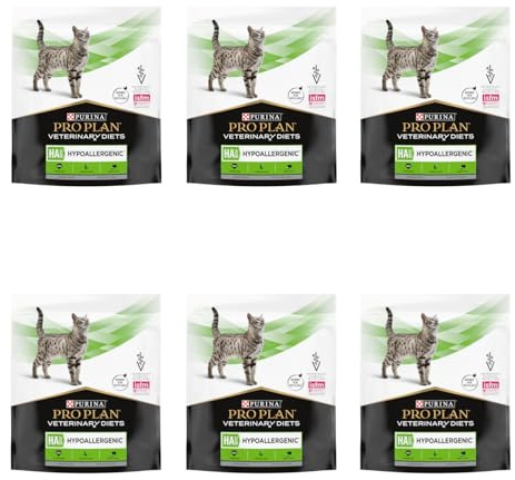 PURINA PRO PLAN VETERINARY DIETS HA Ipoallergenico | 6 x 325 g | Alimento dietetico completo per gattini e gatti adulti | Per ridurre le intolleranze nutrizionali | Confezione 6x325g| Allergie e Intolleranze