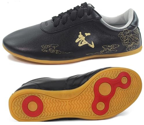 Zapatos De Tai Chi De Artes Marciales Para Hombres Y Mujeres, Zapatos Deportivos De Kung Fu De Piel De Vaca, Zapatillas De Deporte Chinas De Wushu Shao Lin Trainer Kong Fu Wing Chun Karate Taekwondo(S