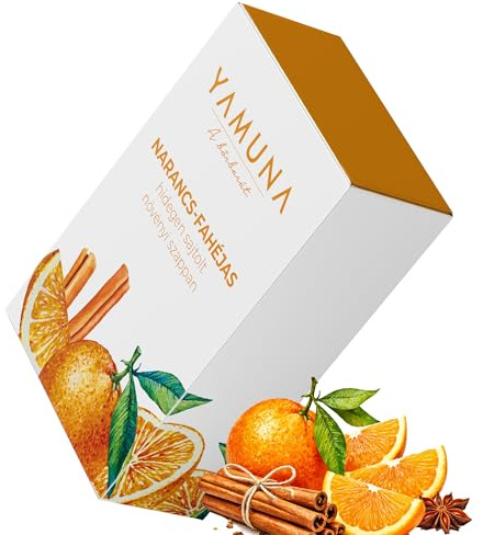 Yamuna apelsinkanel tvål – kallpressad och naturlig | Värmande doft, mild rengöring och vård | Fuktgivande, vegansk och hållbar | Perfekt för alla hudtyper** 110 g