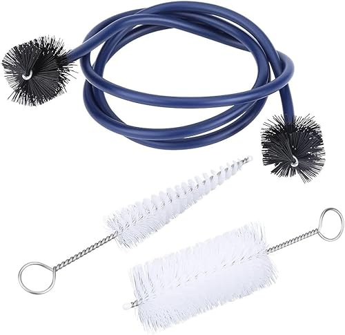 3 Modelle Trompeten Reinigungsset, Weiche Kunststoff Bürsten mit Metallgriff, Trompeten Reinigungsset für Mundstück, Kurze & Lange Rohre, Pflege Set für Trompete Posaune Euphonium Tenorhorn