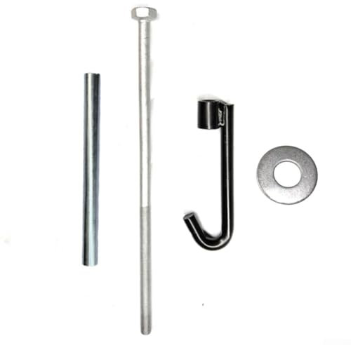 ZiStarlilife Spare Wheel Carrier Hook Spare Tire Bracket Bolt Hook Kit Metal Replacement Part For Mitsubishi Outlander 2013-2021 MR594567 MF450007 Silver Black