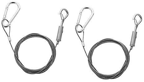 DIYEAH 2piezas Cuerda Inoxidable Para Colgar Lámparas Cuadros y Colgadores Resistentes Fácil De Usar