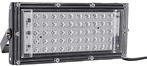 aqxreight Lámpara de Escenario Fluorescente de Luz de Inundación LED de 50W para Fiestas Halloween y Eventos IP66 Blacklight UVA 395NM a 400 Nm