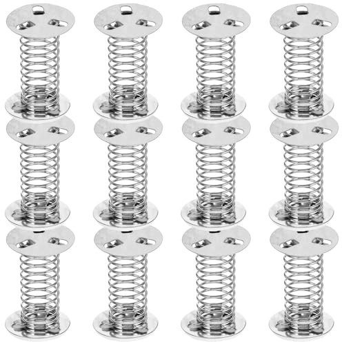 Abaodam Base Adhesiva de Resorte de Hierro para Muñecas Temblorosas, 12 Piezas para Manualidades DIY, Resortes Oscilantes para Montaje y Decoración de Juguetes Miniaturas Niñas