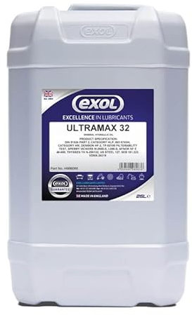 EXOL Ultramax 32 Hydraulic Oil, DIN 51524 PART 2, ISO 6743/4 (5 Litres)