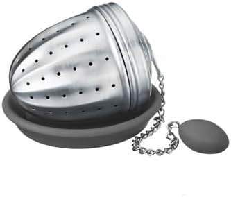 Thiru Premium Gewürzsieb Edelstahl - ideal für losen Tee & Kräuter - optimale Aromaentfaltung - für Tassen, Teekannen oder Töpfe