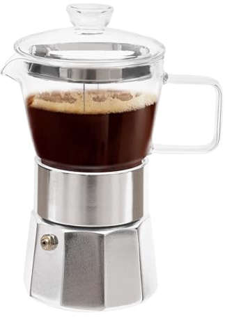 Loobiiny Moka Express Caffettiera Moka Caffettiera Espresso Maker Tazze Moka Pot Caffettiera Caffettiera Classica (Bianca 120ML)