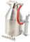 YILIKISS Trichterpistole Druckluft, 3,5L Spritzpistole Putzpistole mit 6 Düsen Tragbare Farbspritzpistole Putzlackierpistole Lackierpistole mit Edelstahlbecher, für Putz Möbel Gartenwand Decke