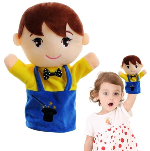 Genérico Marionetas de Mano para Niños - Marionetas de Mano Familiares seguras y tiernas | Muñeca Divertida educativa interactiva para Jugar y Aprender, fomentar la Creatividad y la Risa