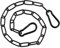 COMNICO 20 Inch Gate Chain Lock, 1Pcs Heavy Duty Stainless Steel Chain Link Fence Gate Chain with Both-Ended Carabiners Fence Gate Latch for Outdoor Fence Pet Cages Horse Goat Cow Corral Supplies