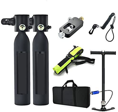 Dykutrustning, Bärbara Reservgasflaskor For Undervattensnöd Som Är Utrustade Med En Komplett Uppsättning Dykmasker för dykning(Black Package E)