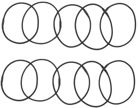 HOMOCONO Set 10 Pezzi Di Elastici Antivibrazione Per Supporto Microfono a Condensatore, Anelli in Gomma Robusta Per Clip Microfono Da Tavolo, Accessori Isolanti Per Registrazioni Audio Professionali