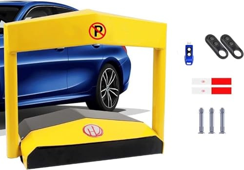 Barriera automatica di parcheggio – Protezione per vialetto di parcheggio con 2 telecomandi, impermeabile, protezione per veicoli privati