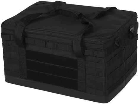 Fockety Camping Förvaringväska, 60L Stor -kapacitet Taktiskt Verktyg Tote Bag Med Avtagbara Avdelare, KöksRedskap Organiser Förvaradevaringsväska Överten Förutomhuscamping Resa Picknick