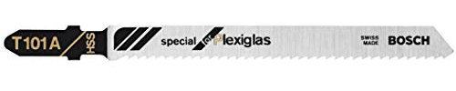 BOSCH T101A 5 pieces 4 In. 14 TPI Special For Plexiglas T-Shank Jig Saw Blades