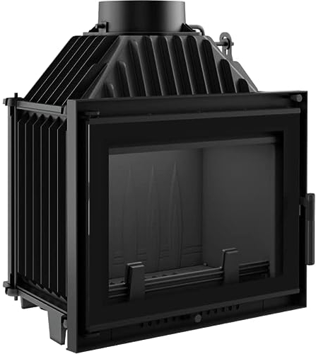 KRATKI Kamineinsatz Holzofen Gusseisen Maja 8kW BImSchV 2 Wirkungsgrad 80% Kamineinsätze Holz Leistungsbereich 3-10kW (Maja/Deco)