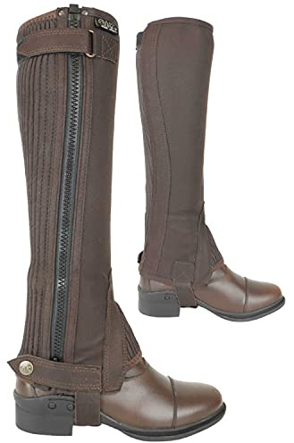 AK Waschbare Reitchaps aus Mikro-Wildleder AKRS-1032(W) (Braun, 2XL)
