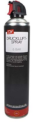 SDV Chemie Druckluftspray 6x 600ml Air Duster Druckluftreiniger Pressluft Druckluftreiniger Compressed Gas