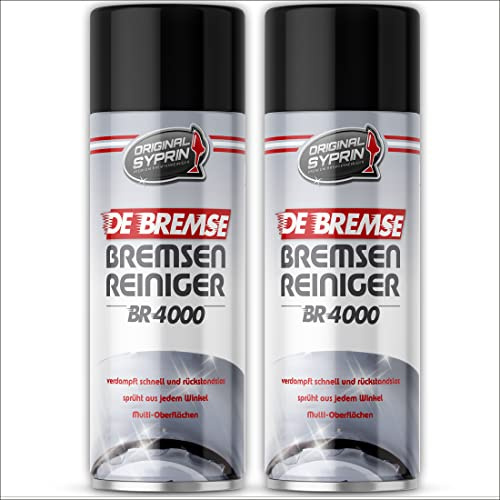 SYPRIN Original Brake Cleaner is suitable for all types of car disc brakes, motorcycle brakes with intensive power and fast evaporation formula 2x500ml