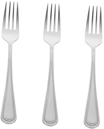 BESTonZON 3pcs Small Stainless Dessert Forks Combination for Fruit Cake Serving Salad Forks Food for Boys and Girls